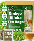 FreshDrinkUS, Premium 50 Mulberry Leaf Tea Bags, 100% Natural & Pure from Mulberry Leaves. Herbal Tea. Made with Natural Material Tea Bags. No Sugar, No Caffeine, No Gluten, Vegan.