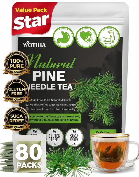 WOTIHA 50 Count Premium White Mulberry Leaf Tea Bags - 100% Natural & Pure, Improves Digestion, Supports Wellness, Slightly Sweet & Refreshing,Non-GMO Caffeine-Free, Additive-Free, Sugar-Free, Vegan