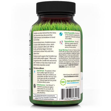 Irwin Naturals Forskolin Fat-Loss Diet - 60 Liquid Soft-Gels - 30 Servings