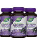 Nature'S Way Sambucus Elderberry Gummies Immune Support Gummy For Adults & Kids Ages 4 With Black Elderberry Extract Vitamin C Vitamin D3 And Zinc 60 Gummies (Set Of 3)