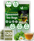 FreshDrinkUS, Premium 75 Mulberry Leaf Tea Bags, 100% Natural & Pure from Mulberry Leaves. Loose Leaf Herbal Tea. Made with Natural Material Tea Bags. No Sugar, No Caffeine, No Gluten, Vegan.
