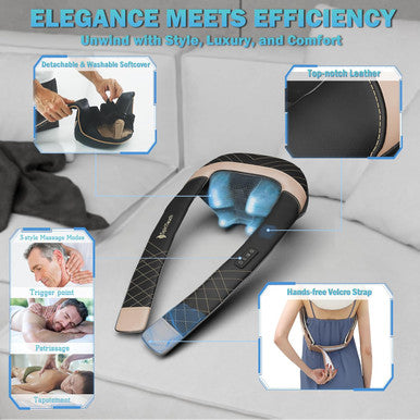 Pro Shiatsu Neck Massager,4D Neck And Shoulder Massager,Neck Massager For Pain Relief Deep Tissue,Massagers For Neck And Back, Kneading Massager For Neck,Back,Shoulder Pain Relief
