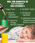 Kids Vitamin C. Best Tasting Liquid Vitamin C Drops For Toddler, Kids, Children, Teens. Sugar Free, Non Gmo, Gluten Free, Vegan