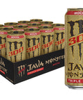Monster Energy Java Monster Salted Caramel, Coffee + Energy Drink, 15 Fl Oz | Pack of 12