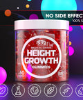 Height Growth Increase Gummies Vitamins, Grow Tall Supplement, Calcium, Magnesium, Zinc, Ashwagandha, Glucosamine Multivitamin For Teens, Kids, Adults