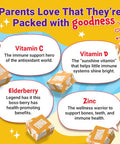Force Factor Kids Immunity Super Chews Kids Vitamins & Immune Support Supplement with Vitamin D for Kids Elderberry Vitamin C & Zinc 2-Month Supply Non-GMO Apple Berry Flavor 60 Soft Chews