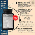 Dedicad Immune Defense Support Suppement 9050Mg - All-In-1 11 Herbs Blend Of Echinacea, Goldenseal, Elderberry, Camu, Ginger