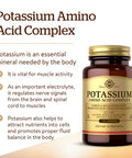 Solgar Potassium Amino Acid Complex 100 Tablets - Nerve & Muscle Health - Promotes Electrolyte Balance - Non-Gmo Vegan Gluten Free Dairy Free Kosher - 100 Servings