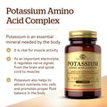Solgar Potassium Amino Acid Complex 100 Tablets - Nerve & Muscle Health - Promotes Electrolyte Balance - Non-Gmo Vegan Gluten Free Dairy Free Kosher - 100 Servings