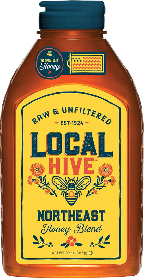 Local Hive Clover Raw & Unfiltered ÃƒÂ¢Ã¢â€šÂ¬Ã¢â‚¬Å“ 16 oz | 100% Pure U.S. Honey | Natural Sweetener Sourced from American Bees & Beekeepers | Premium Clover Flavor | Ideal for Tea, Baking & Cooking