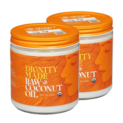 Raw Organic Coconut Oil for Skin, Hair & Cooking - Unrefined, Centrifuge-Extracted, Fair Trade Verified, Non-GMO, Virgin Coconut Oil - Beauty & Health Essentials (15 fl oz, Pack of 1)