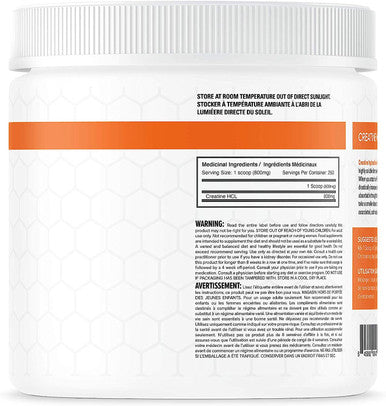 Ballistic Labs Creatine HCL 200 Grams - 250 Servings 750mg