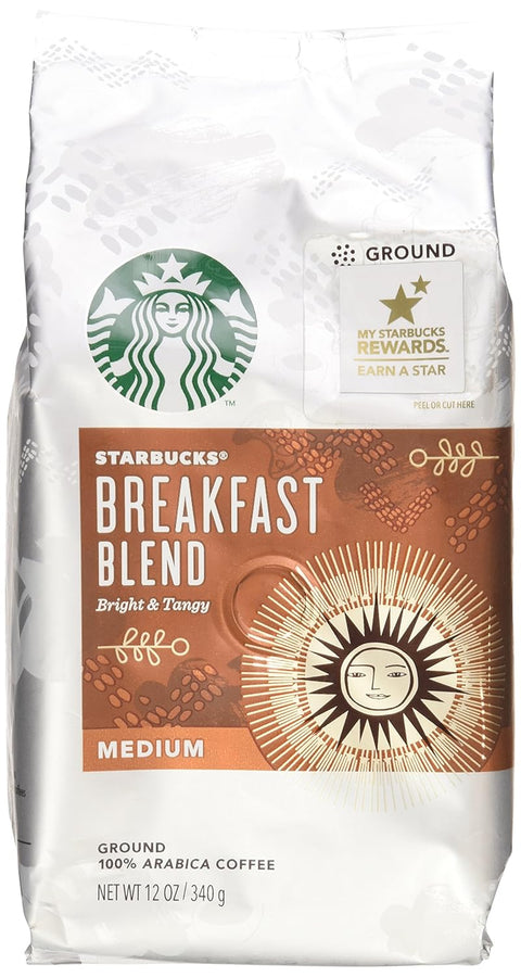 Starbucks Ground Coffee, Medium Roast Coffee, House Blend, 100% Arabica, 1 bag (18 oz)