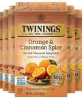 Twinings Lemon & Ginger, Caffeine-Free Herbal Tea Bags, 100 CT Box (1 Pack) | Spicy & Tangy, Ginger, Lemon Peel, Lemongrass, Blackberry Leaves, Soothe Digestion, 100 Foil Lined Individually Wrapped Bags