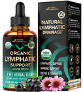 NUTRAHARMONY Usda Organic Lymphatic Drainage Supplement - Ecea | Elderberry | Dandelion | Rosehip | Cleavers | Calendula | Burdock - Made In Usa - Lymph System Drops - Immune Support, Cleanse & Detox, 2 Fl Oz