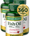 Nature's Bounty Fish Oil 1200Mg 120 Softgels (Pack Of 3)