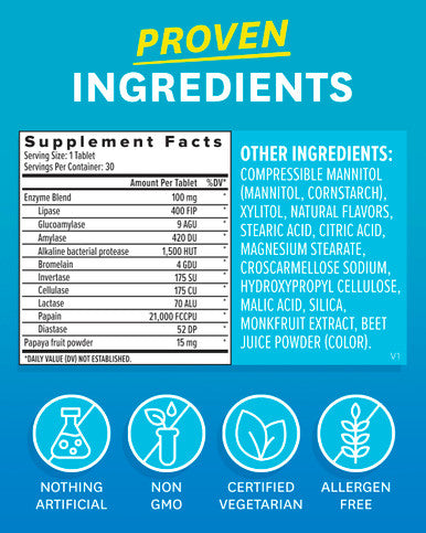 Zenwise Health Papaya Enzymes Chewable with Digestive Enzymes and Bromelain for Digestive Health and Bloating Relief for Women and Men Enzymes for Digestion and Gut Health - 30 CT