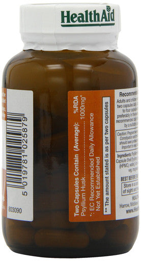 Psyllium Husk - 60 X 1000 Mg Vegicaps