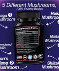 Saint Mingiano Lion'S Mane Mushroom Supplement | 120 Capsules: Alpha Brain Enhancement Of Cognitive Clarity, Focus With Our Specialty Blend 4 Mushroom Mycelium Formula
