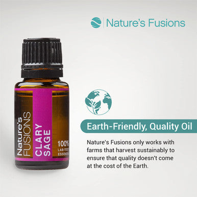 Nature s Fusions Clary Sage 100% Pure and Essential Oils 15 mL