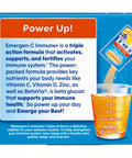 Emergen-C Immune+ Triple Action Immune Support Powder BetaVia (R) 1000mg Vitamin C B Vitamins Vitamin D and Antioxidants, Super Orange ÃƒÂ¢Ã¢â€šÂ¬Ã¢â‚¬Å“ 50 Count