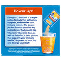 Emergen-C Immune+ Triple Action Immune Support Powder BetaVia (R) 1000mg Vitamin C B Vitamins Vitamin D and Antioxidants, Super Orange 50 Count