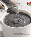 GREENMAX Black Sesame Powder 10.6oz (300g) | Premium Roasted Black Sesame Drink Mix | Vegan, No Preservatives, Nutrient-Rich Superfood from Taiwan