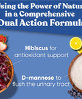 Eu Natural Urinary Harmony D Mannose Gummies for Urinary Tract Health D-Mannose & Hibiscus Cleanse Flush & Protect the Urinary System Potent Formula Drug 60 Berry Lemon Flavor Gummies 20 Day Supply