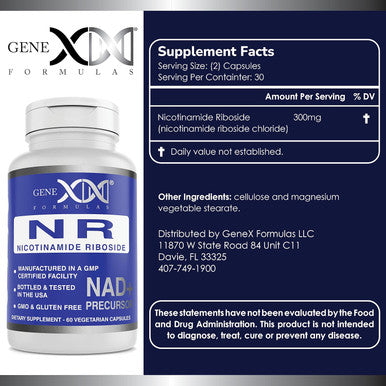 Genex Formulas Nr Nicotinamide Riboside 300Mg (3 Pack) Nad+ Precursor For Healthy Aging - Gmp-Certified, Non-Gmo, Gluten-Free, Vegetarian