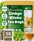 FreshDrinkUS, Premium 50 Mulberry Leaf Tea Bags, 100% Natural & Pure from Mulberry Leaves. Herbal Tea. Made with Natural Material Tea Bags. No Sugar, No Caffeine, No Gluten, Vegan.