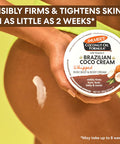 Palmer'S Coconut Oil Formula Brazilian Coco Cream With Vitamin E 8.8 Fl Oz Whipped Bum Bust & Body Cream Helps With Skin Tightening & Firming