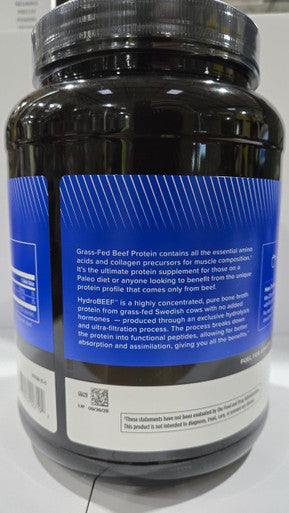 Designs for Sport Beef Protein Powder - NSF Certified for Sport Hydrolyzed Protein - Highly Absorbable with Amino Acids & Collagen Precursors - Bone Broth Protein for Athletes (Vanilla 30 Servings)