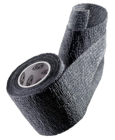 Curad IRONMAN Self-Adherent Athletic Wrap Official IRONMAN Medical Supplier Black 2 inches x 5 yards Compression Support for Sports Injuries Joint Stability and Muscle Recovery 3 Count