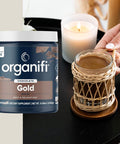 Organifi - Gold Chocolate - Superfood Supplement Powder - 20 Day Supply - Supports Restful Sleep, Immune Health And Recovery - Cocoa, Organic Turmeric And Reishi Mushroom Infused Golden Milk Drink Mix