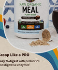 Garden of Life Vegan Protein Powder - Raw Organic Meal Replacement Shakes - Chocolate - Pea Protein Greens And Probiotics For Women And Men Plant Based Dairy Free All In One Shake 14 Servings