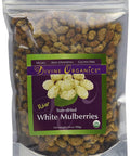 (32oz) Raw Organic White Mulberries Sun Dried Mulberry - Divine Organics Gluten Free Vegan Supplement