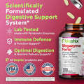 Biophix Megazyme Forte 200 Tablets - Natural Plant Proteolytic Enzymes Nattozimes Serrazimes Supports Digestive System Immune Health