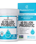 Physician'S Choice Probiotics 60 Billion Cfu - 10 Strains + Organic Prebiotics - Digestive & Gut Health - Supports Occasional