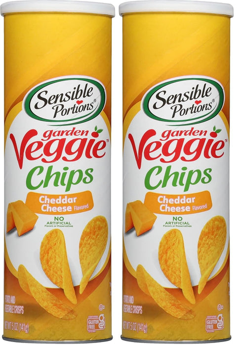 Sensible Portions Stacked Garden Veggie Chips, Salt & Vinegar, 5 oz