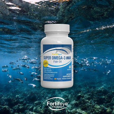 Fortifeye Vitamins Super Omega-3 Max Fish Oil | 2400 Mg Omega 3 | High Potency With Epa And Dha | Lemon Flavor 30 Servings