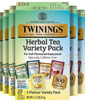 Twinings Lemon & Ginger, Caffeine-Free Herbal Tea Bags, 100 CT Box (1 Pack) | Spicy & Tangy, Ginger, Lemon Peel, Lemongrass, Blackberry Leaves, Soothe Digestion, 100 Foil Lined Individually Wrapped Bags