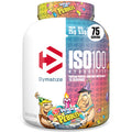 Dymatize ISO100 Whey Protein Powder Isolate Birthday Cake 25g of Protein 5 Pound 55g BCAAs Less Than 120 Cal Gluten Free 1g Fat 1g Sugar 2g Carb (75 Servings)