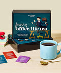 Thoughtfully Gourmet Office Life Tea Set Tea Sampler Includes 6 Flavors of Tea with Funny Quotes Great Office s for Coworkers Set of 90