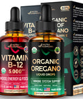NUTRAHARMONY Organic Vitamin B12 & Oregano Oil Drops