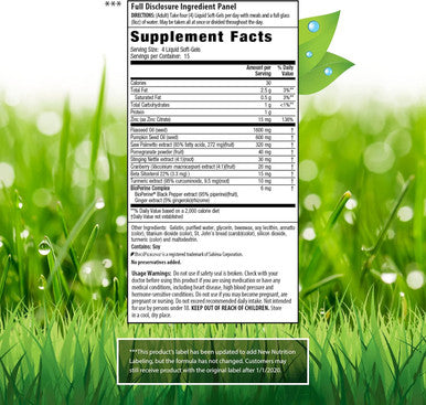 Irwin Naturals Healthy Flow Saw Palmetto With Zinc Beta Sitosterols Turmeric Stinging Nettle & Pumpkin Seed - Promotes Healthy Prostate & Urinary Flow - Antioxidant Support - 60 Liquid Softgels