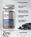 Zinc 50mg Gummies | 70 Count | Vegan, Non-GMO and Gluten Free Formula | Zinc Citrate Dietary Supplement | by Horbaach