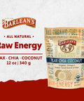 Barlean's Organic Flax Chia And Coconut Seed Blend Vegan Usda Organic Non Gmo Gluten Free 12 Ounces