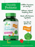 Carlyle Chewable Probiotics for Kids 200 Tablets 6 Billion CFUs Natural Raspberry Flavor | Non-GMO, Gluten Free Probiotics for Children