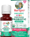 Maryruth Organics USDA Organic Liquid Kids Probiotic Drops by | Digestive Health | Gut Health | Kids Immune Support Supplement | Overall Health and Wellness | Non GMO | Vegan | 30 Servings