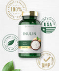 Carlyle Inulin Powder Capsules 200 Count Non-GMO and Gluten Supplement